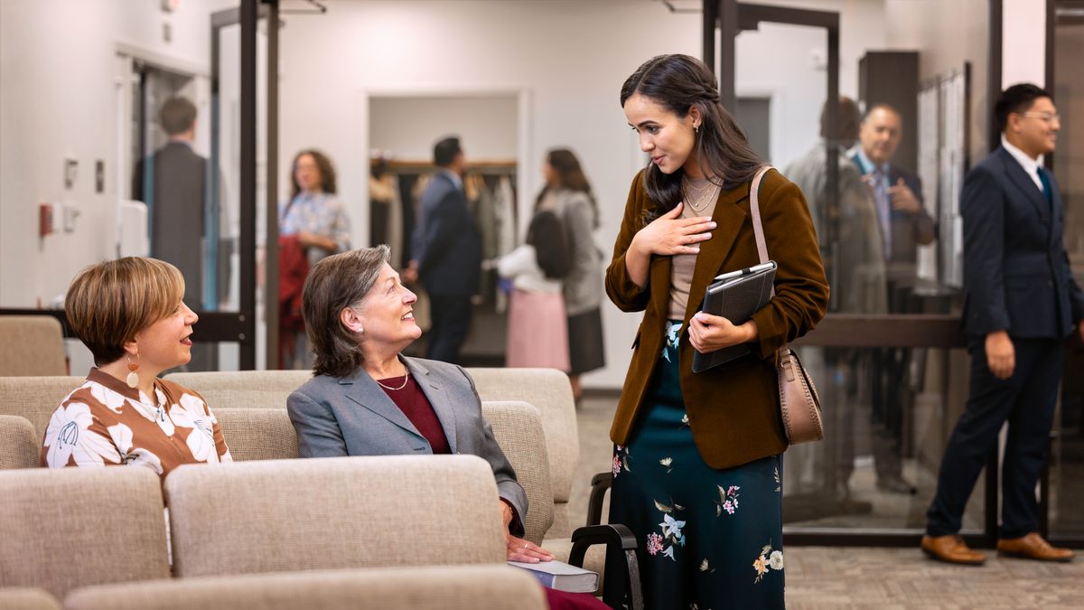 A younger sister asking an older, more experienced sister to work with her in the ministry.